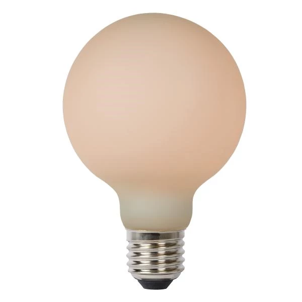 Lucide G80 - Glühfadenlampe - Ø 8 cm - LED 3 StepDim - E27 - 1x8W 2700K - Opal - detail 2
